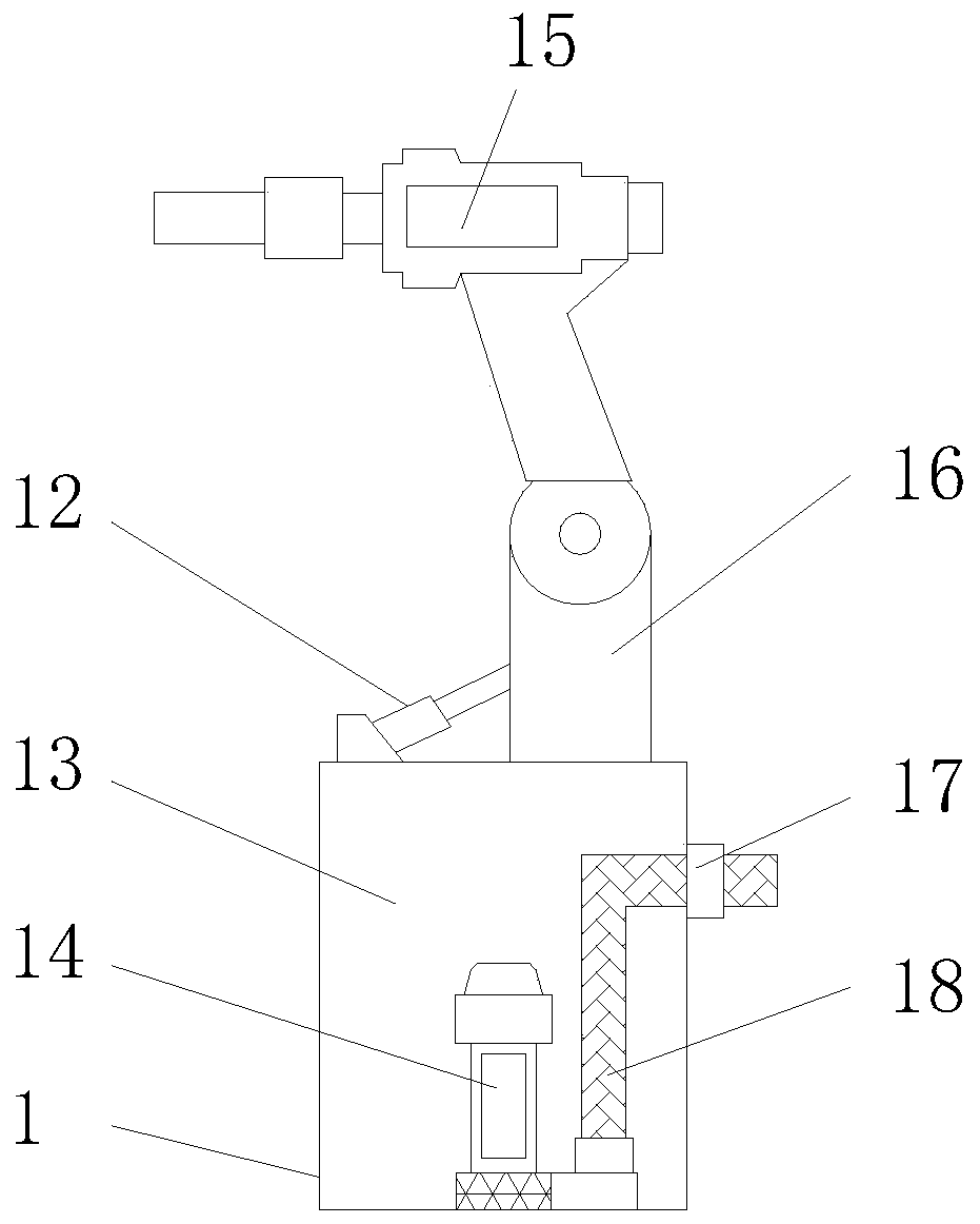 A single girder bridge crane with self-cleaning function