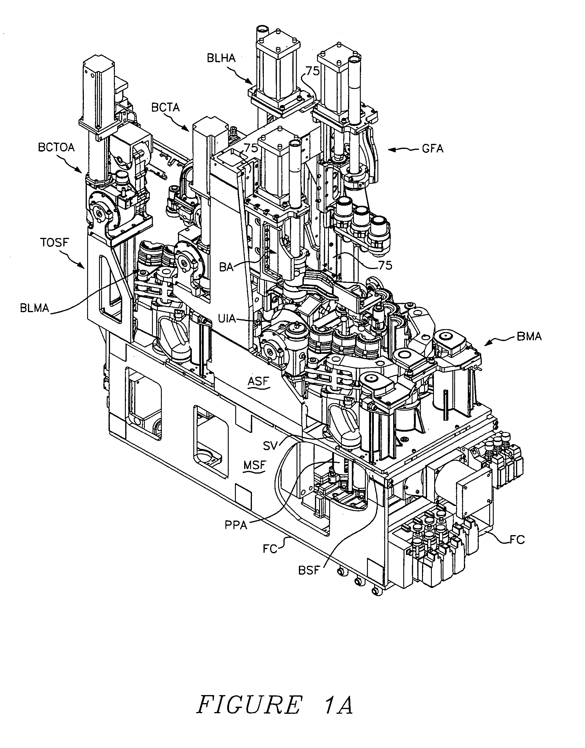 Method and a machine for the production of hollow glassware articles