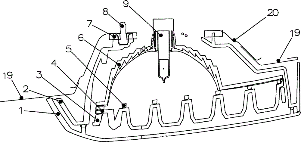 Automobile tail decoration lamp