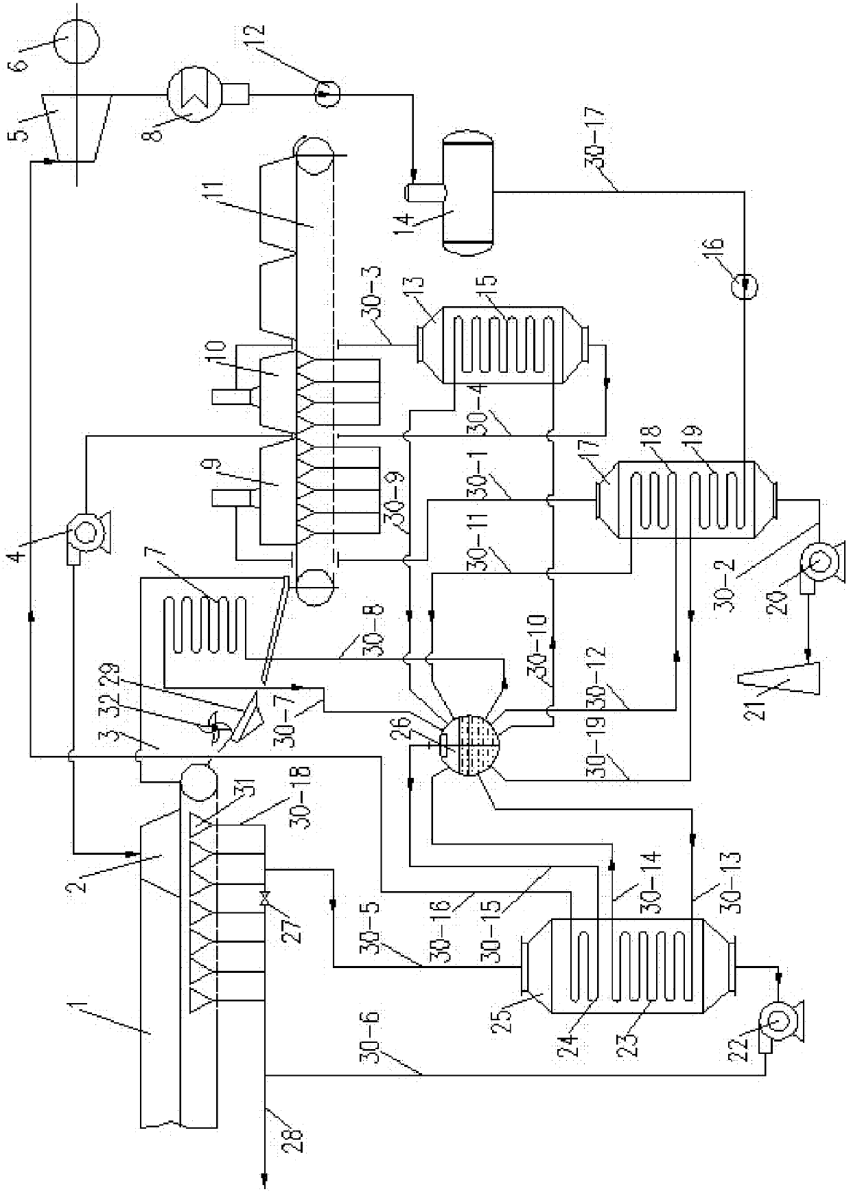 Waste heat comprehensive utilization power generation system and power generation method for sintering production line