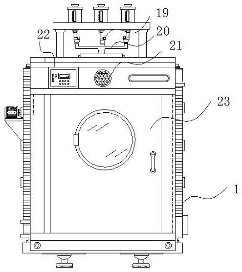 Regular disinfection and maintenance device for medical protective clothing