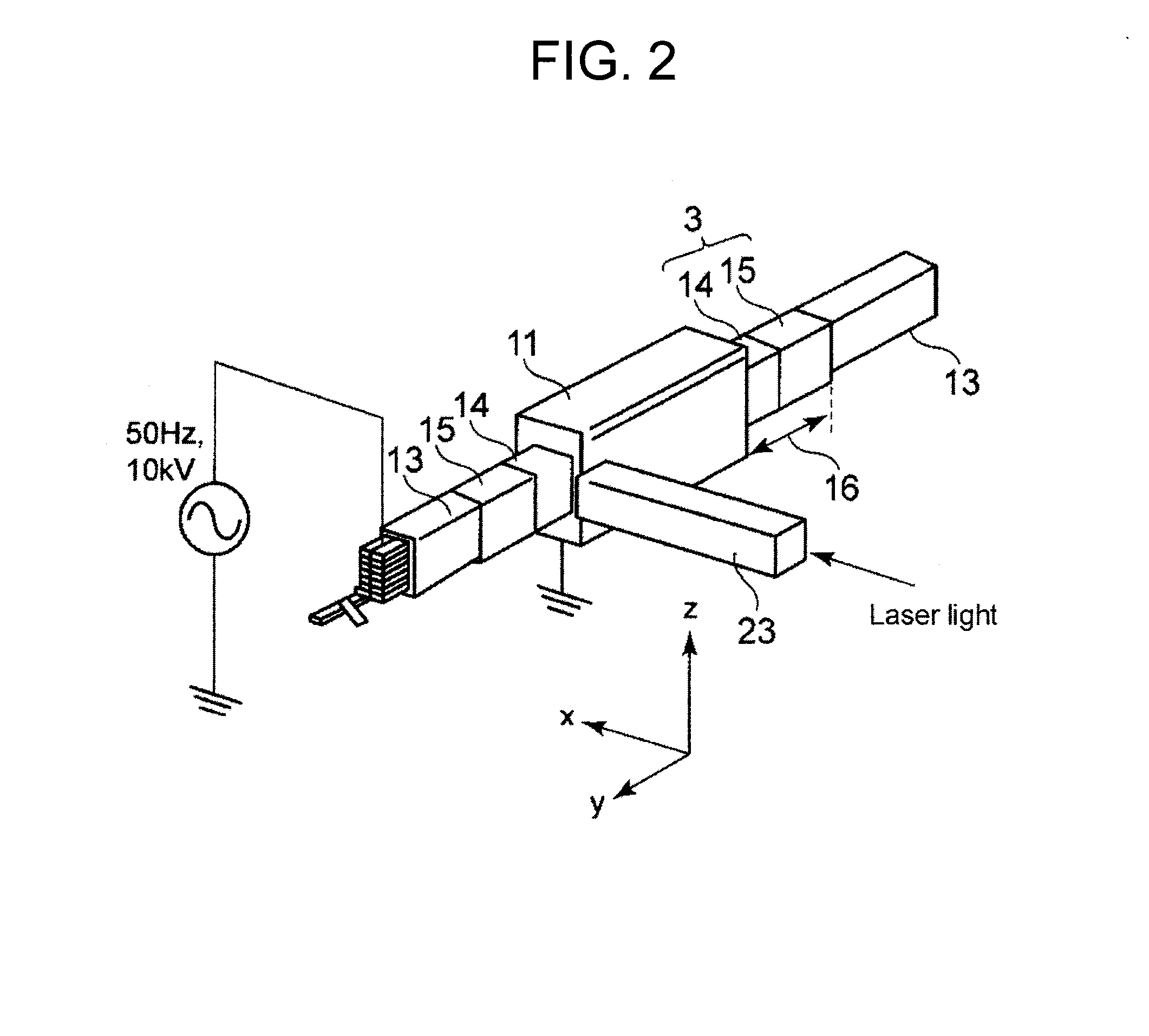 Surface potential distribution measuring device and surface potential distribution measuring method