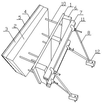 Internal mold fixing and external mold assembling type disassembly-free composite template and mounting method