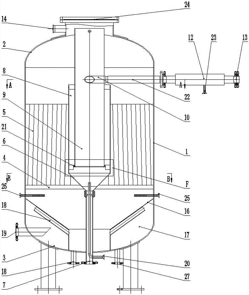 Dissolved air flotation tank