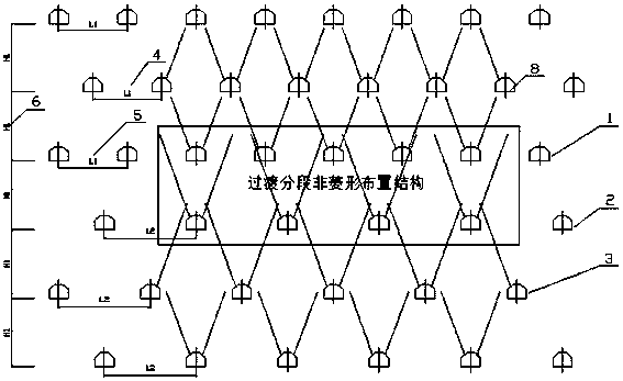 Large-spacing pillarless mining method