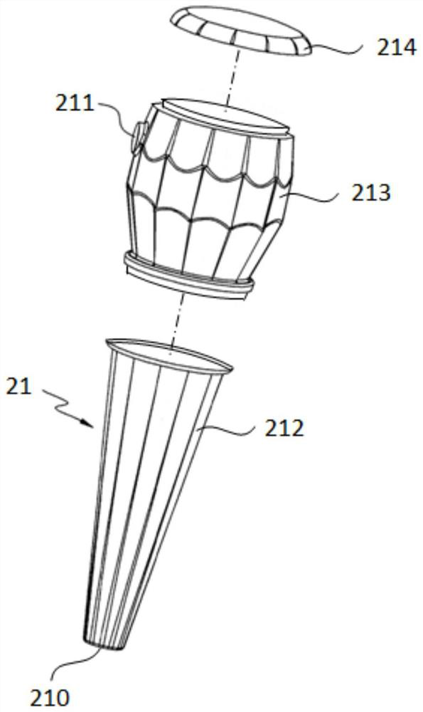 High-efficiency gas field gathering collimator and application thereof