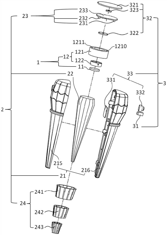 High-efficiency gas field gathering collimator and application thereof