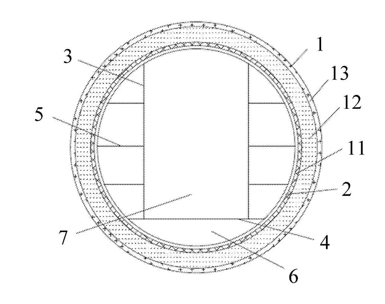 Prefabricated bamboo composite utility tunnel