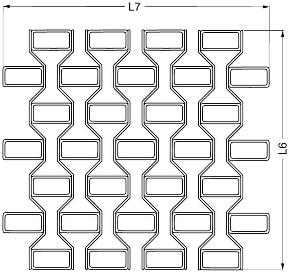 Combined structure with negative Poisson's ratio effect