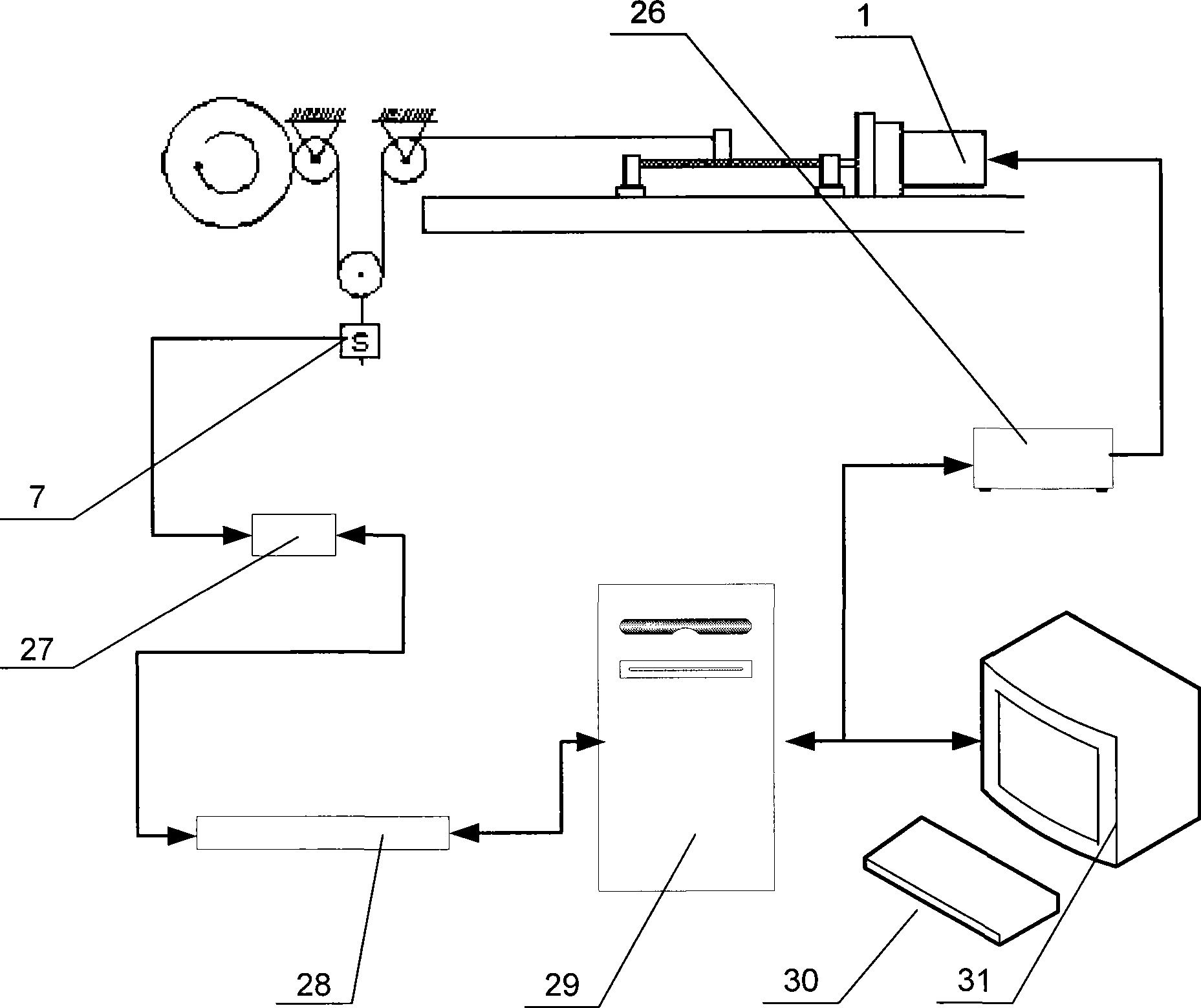 Active partial body weight support treadmill training device and active partial body weight support treadmill training method