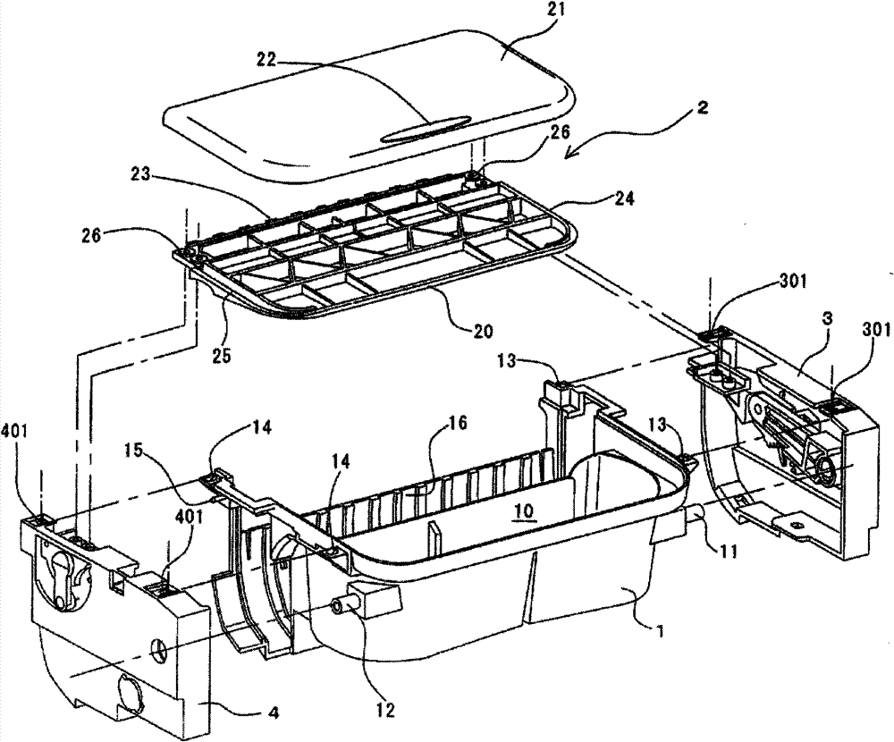 Accommodation device for vehicle use