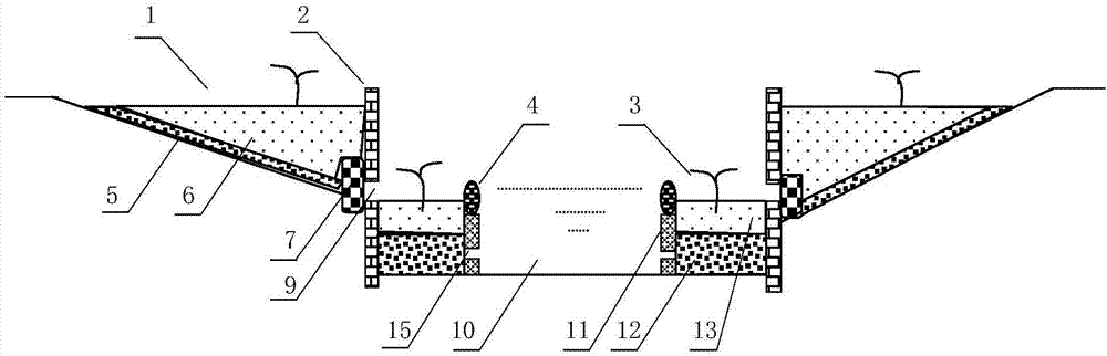 Historic village pollution interception and water body purification system