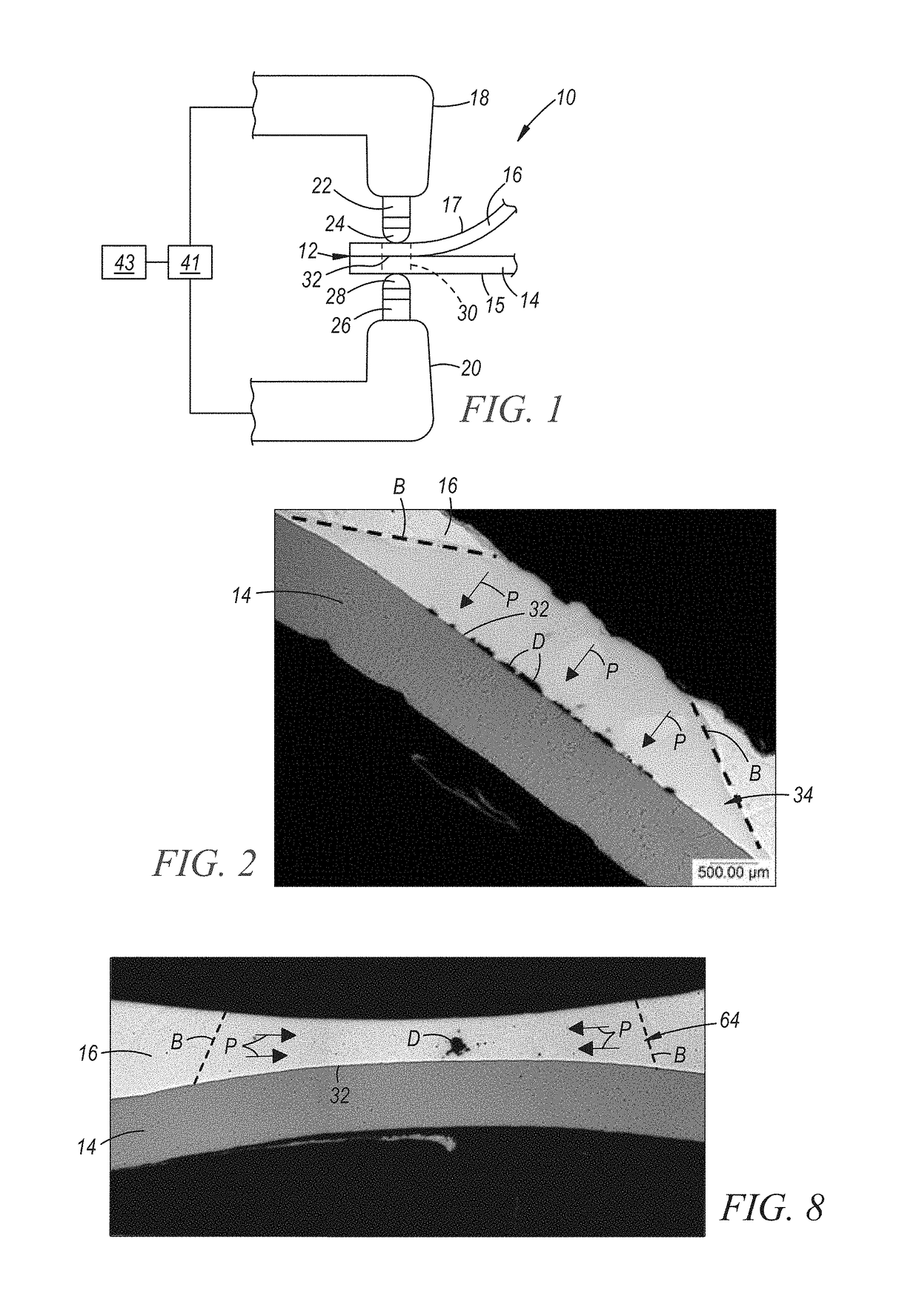 Resistance spot welding steel and aluminum workpieces with electrode having insert