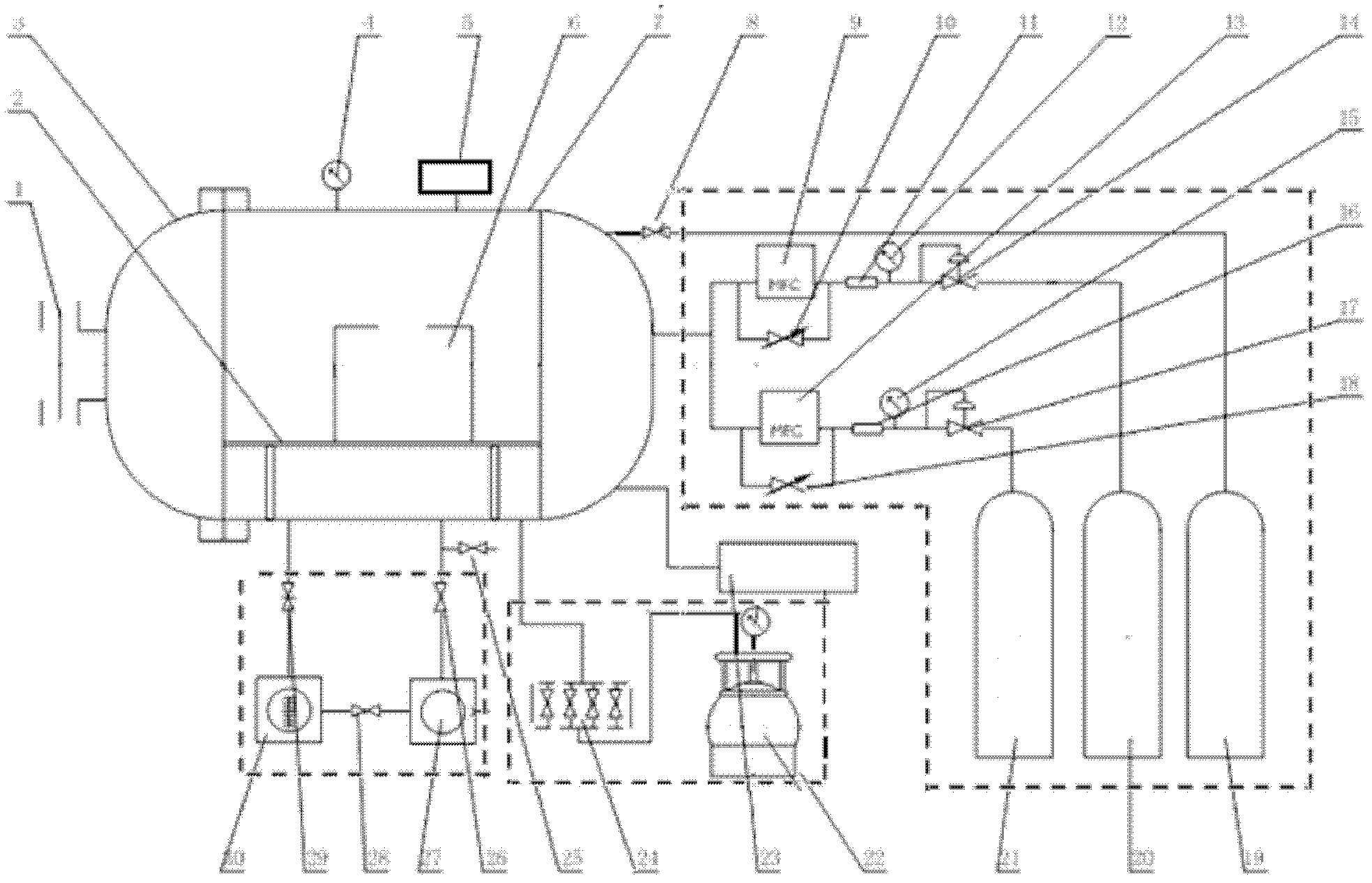 Device and method for detecting material outgassing product under space living environment