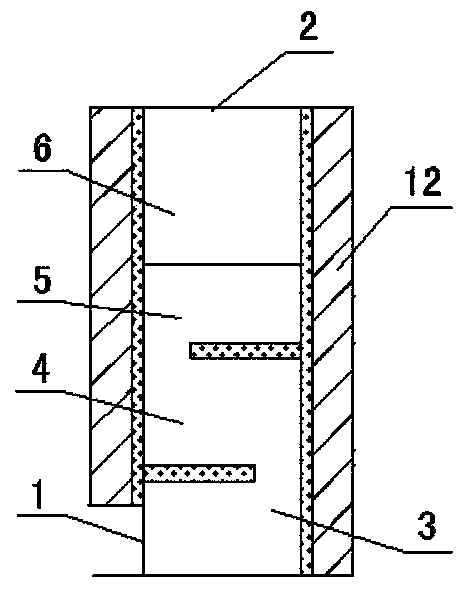 Three-sectional expansion-resistance composite muffler applied at air outlet of heat pump