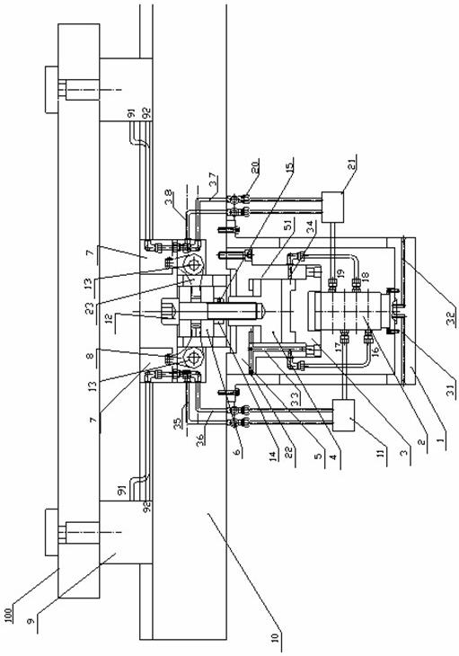 Self-centering and work piece clamping device for working table and control method of self-centering and work piece clamping device