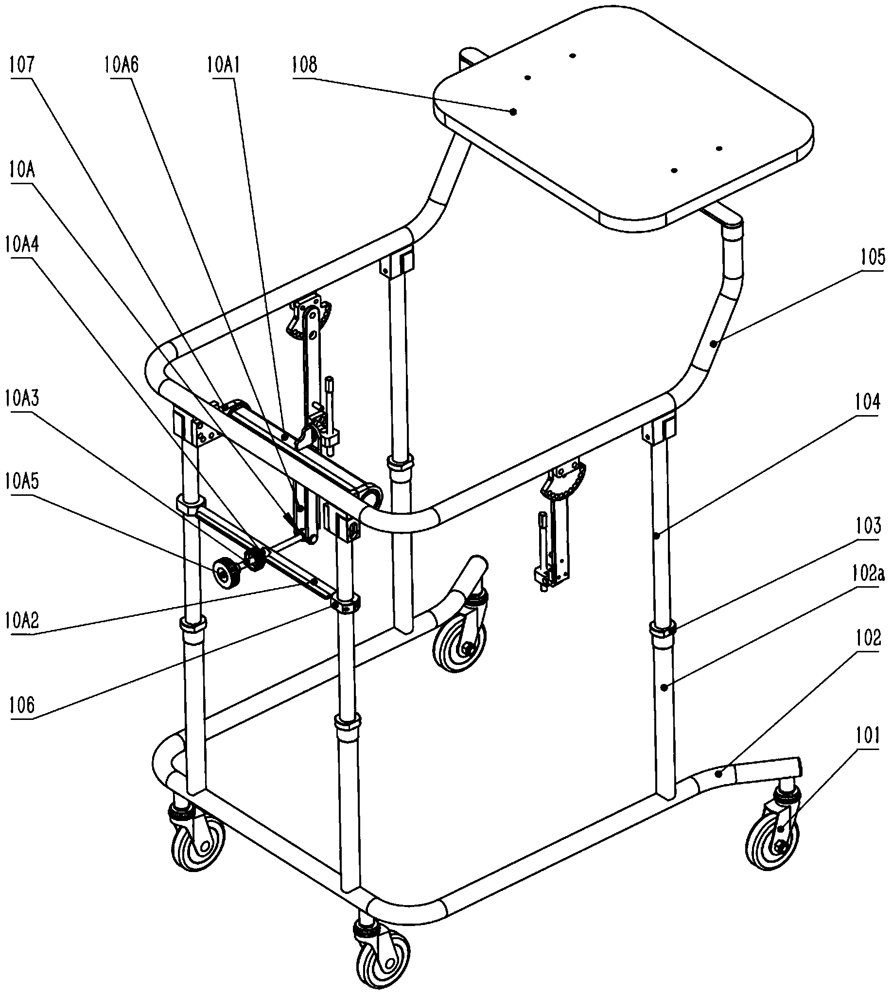 Auxiliary training tool for comprehensive rehabilitation of cerebral palsy