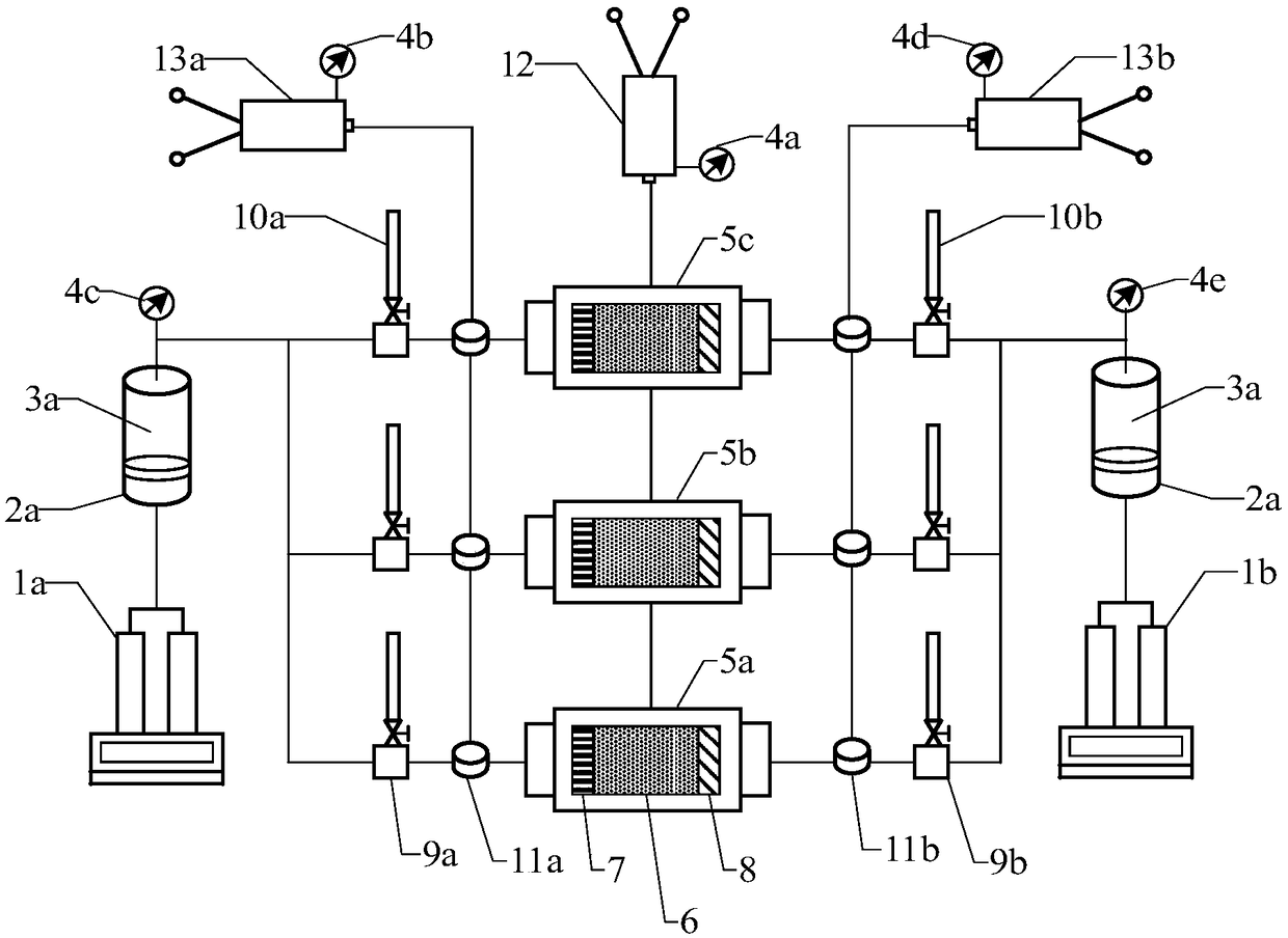 Device and method for simultaneous detection of displacement and sucking capillary force curves under oil reservoir conditions