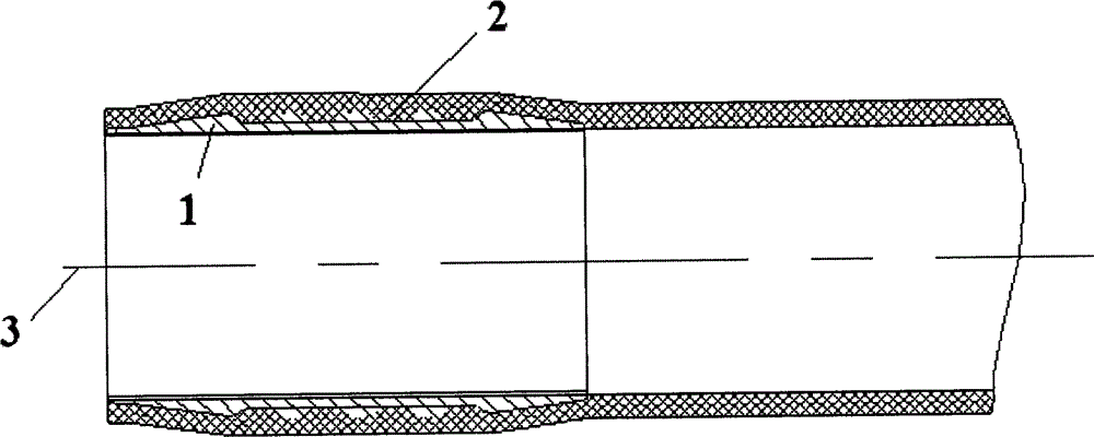 A kind of high tensile load composite material pipe fitting and its preparation method