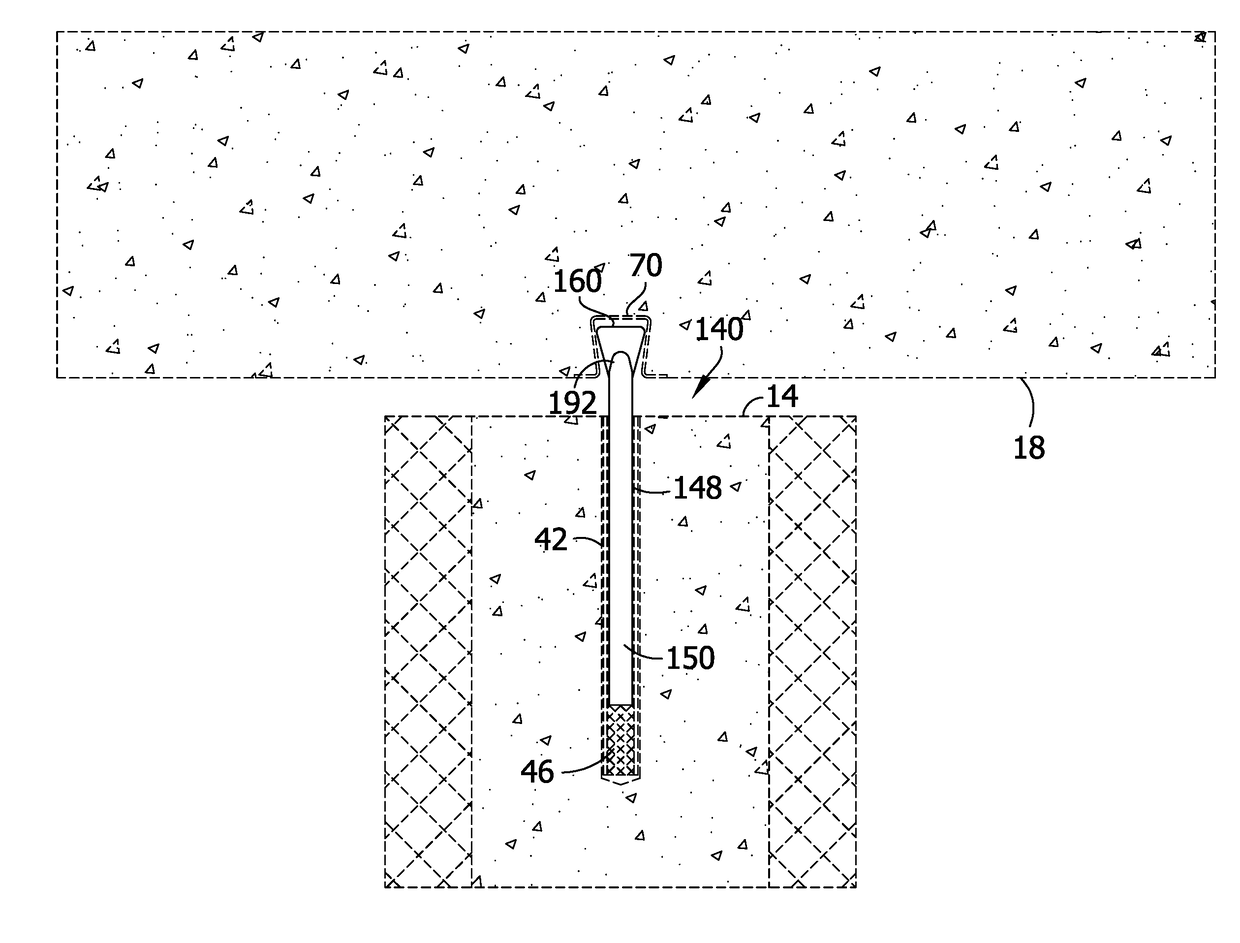 High-strength partition top anchor and anchoring system utilizing the same