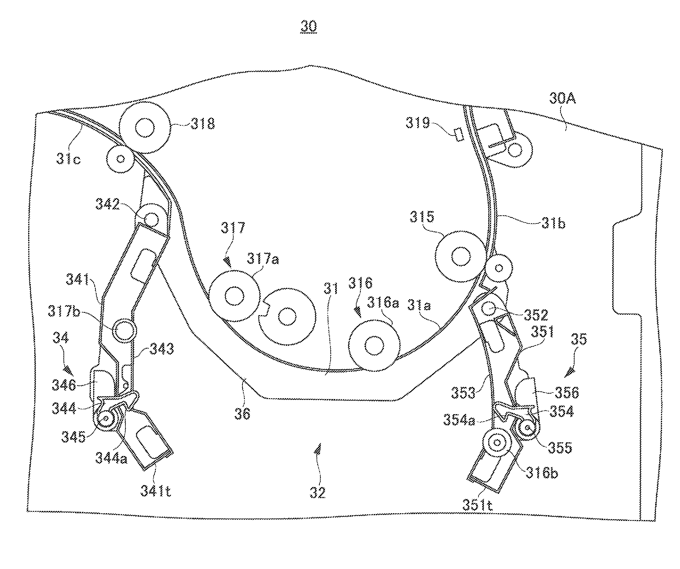 Sheet conveyance device, image forming system and control method of sheet conveyance device