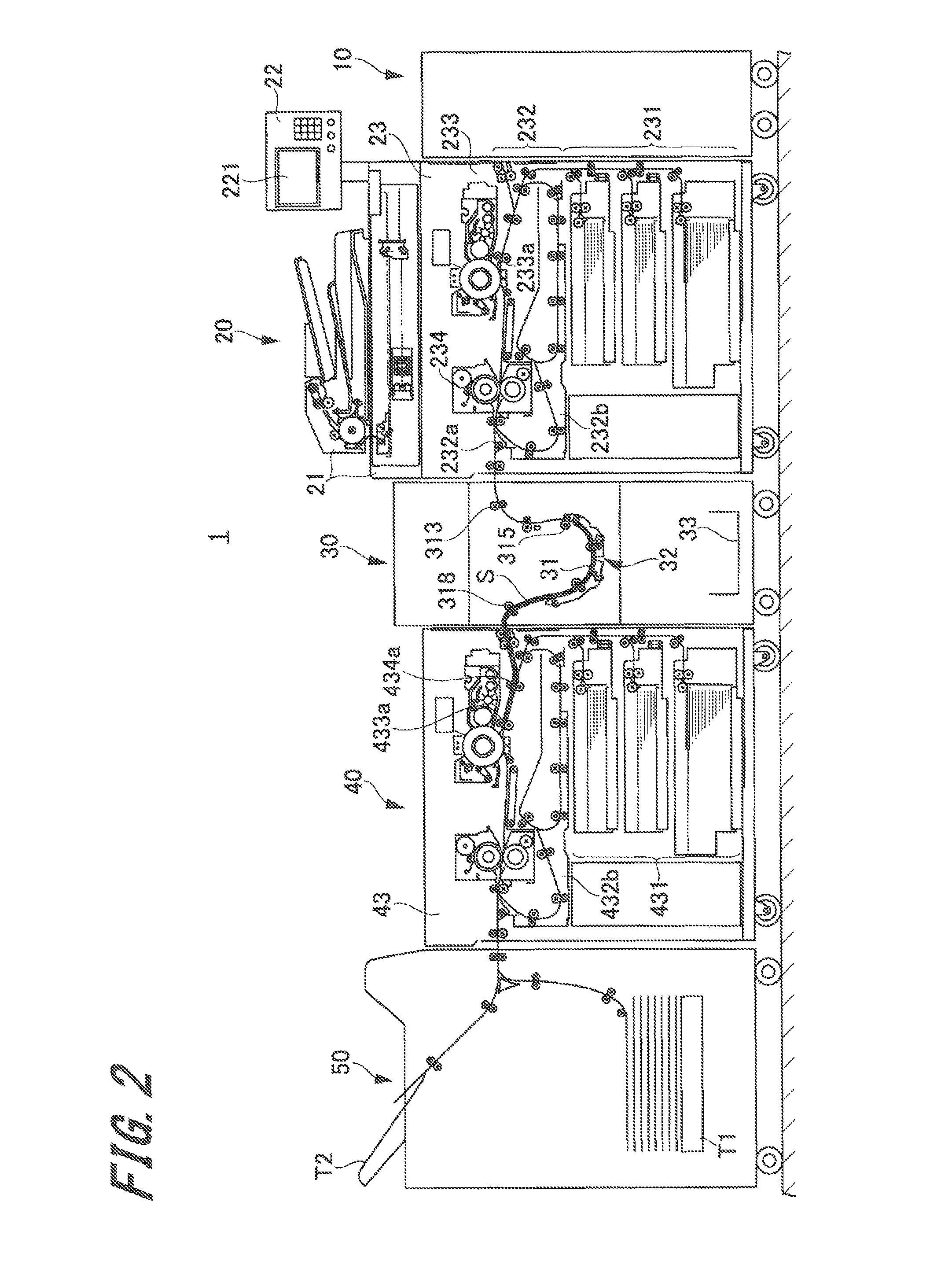 Sheet conveyance device, image forming system and control method of sheet conveyance device