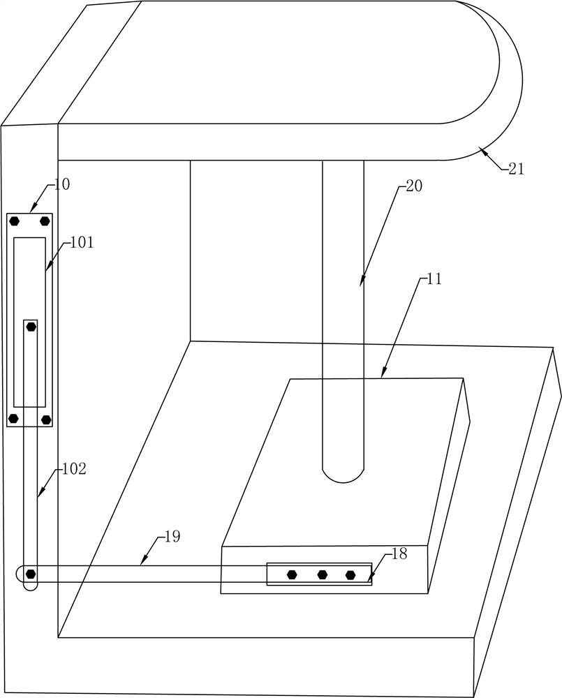 Displacement monitoring device and method for main distributing valve of hydraulic turbine governor