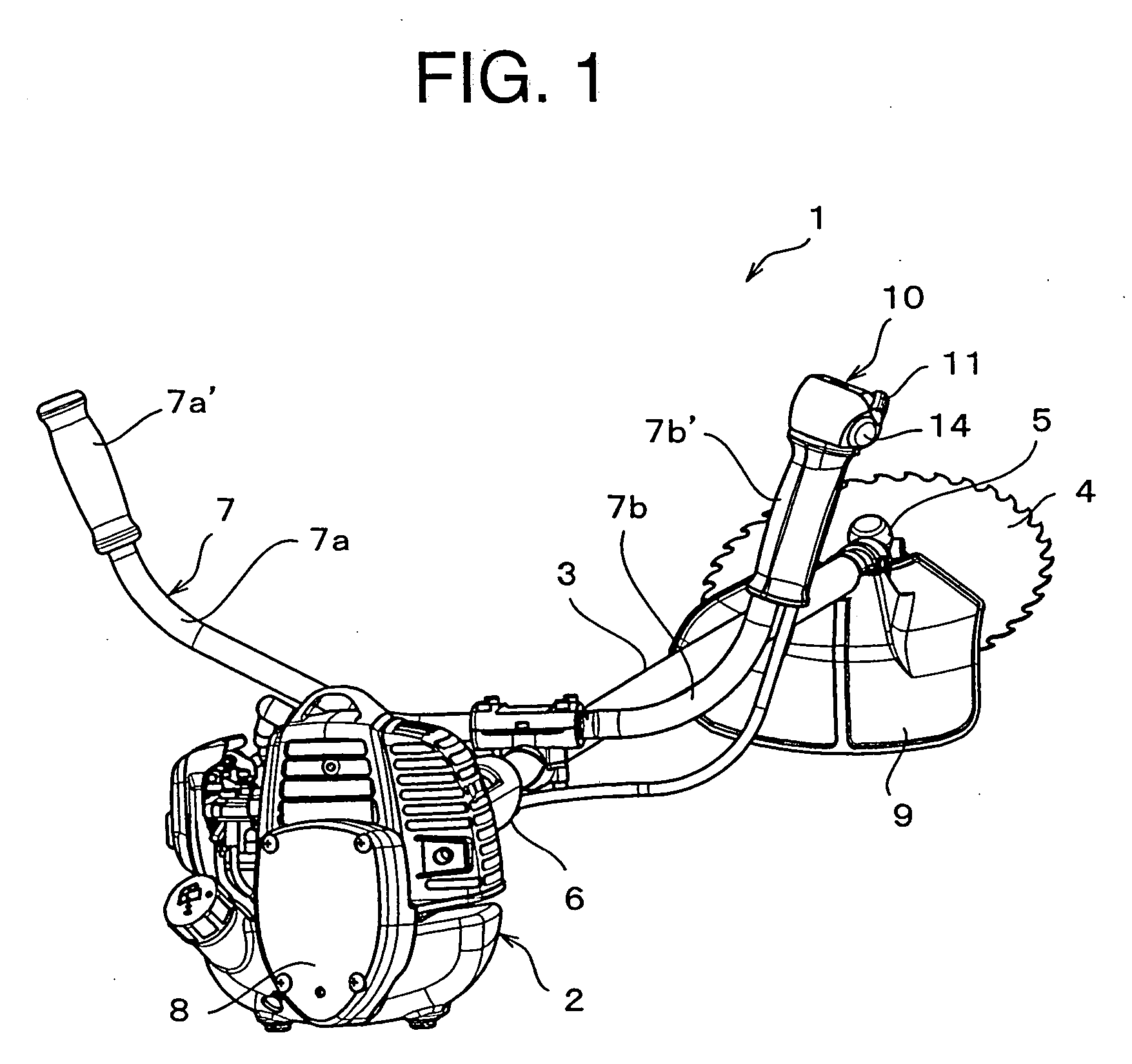 Operation unit of engine