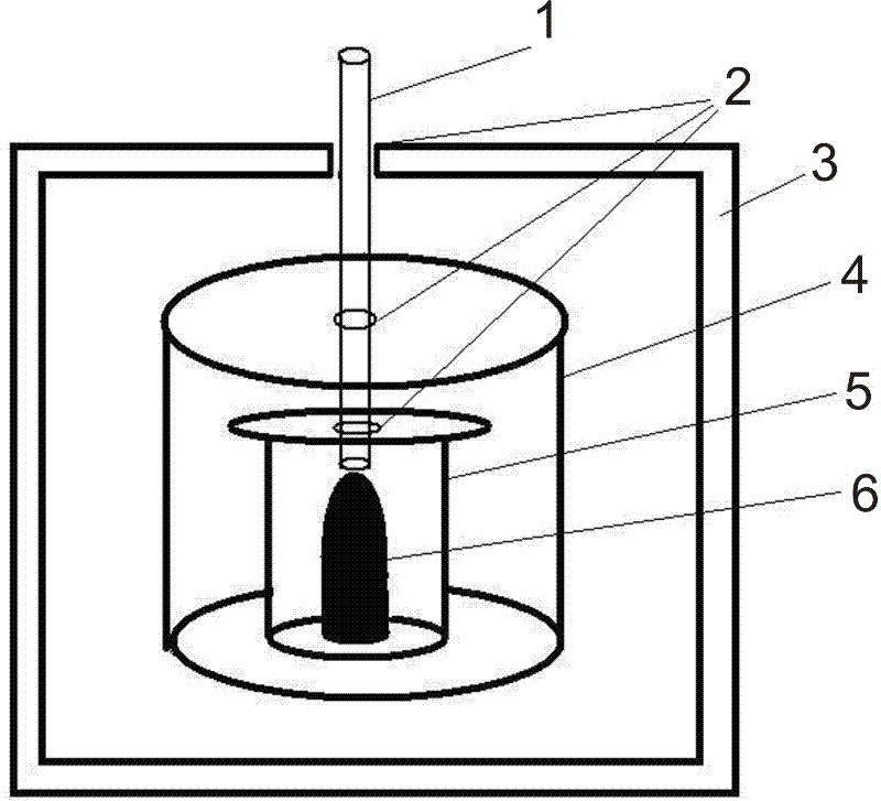 Microwave sintering method of clay-graphite crucible