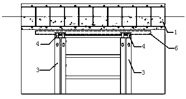 Integrated supporting system for connection of fabricated shear walls and laminated slab and mounting method