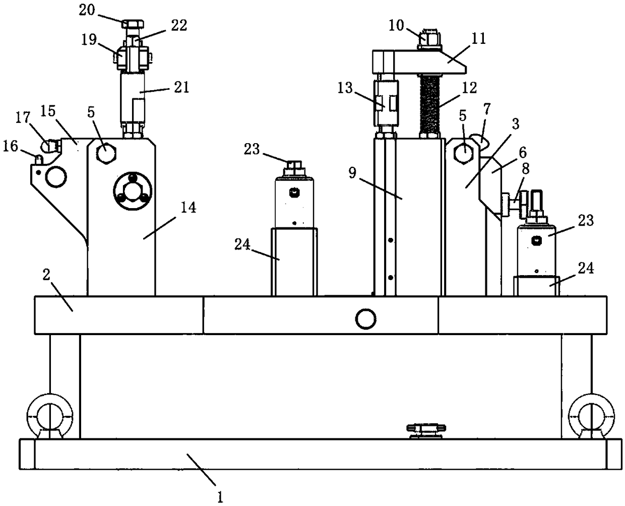 Positioning tooling for mechanical connecting arm