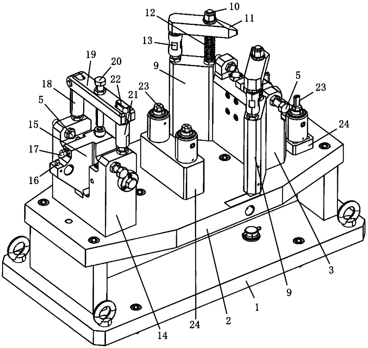 Positioning tooling for mechanical connecting arm