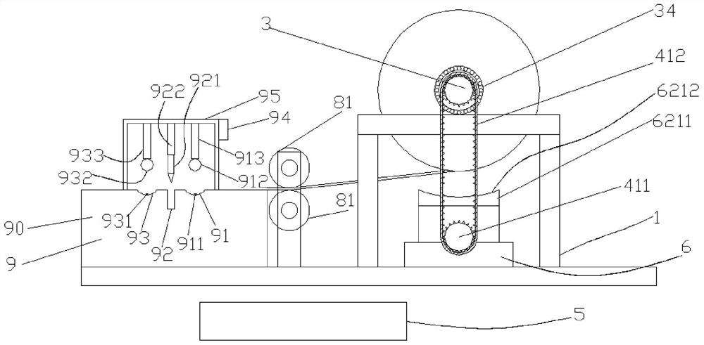 Intelligent and efficient roll paper unwinding and cutting machine