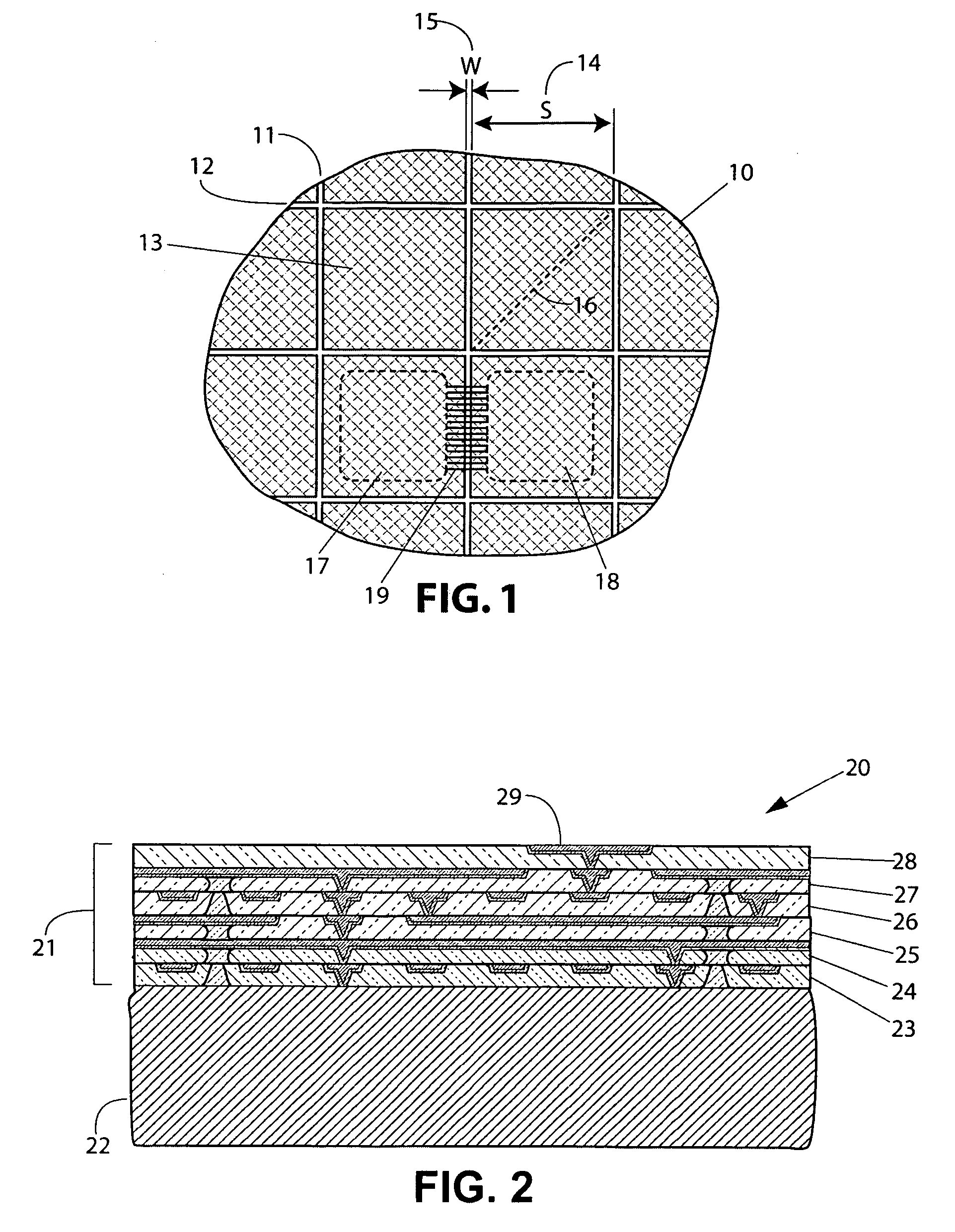 Tiled construction of layered materials