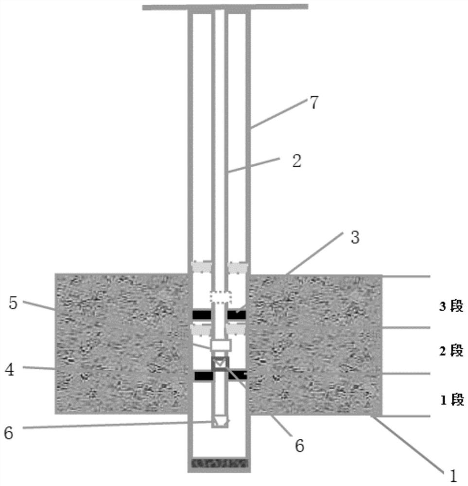 Dense single-layer sectional treatment method and treatment device for high-pressure under-injection well