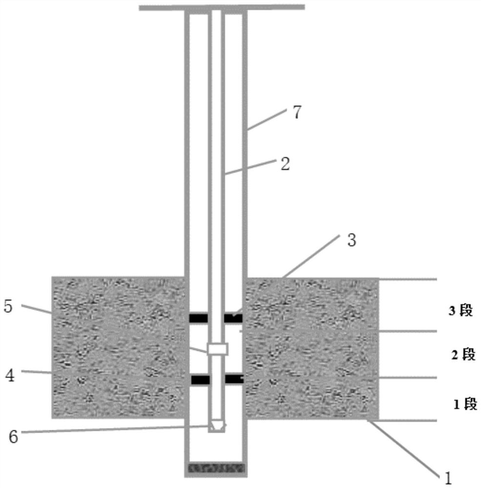 Dense single-layer sectional treatment method and treatment device for high-pressure under-injection well