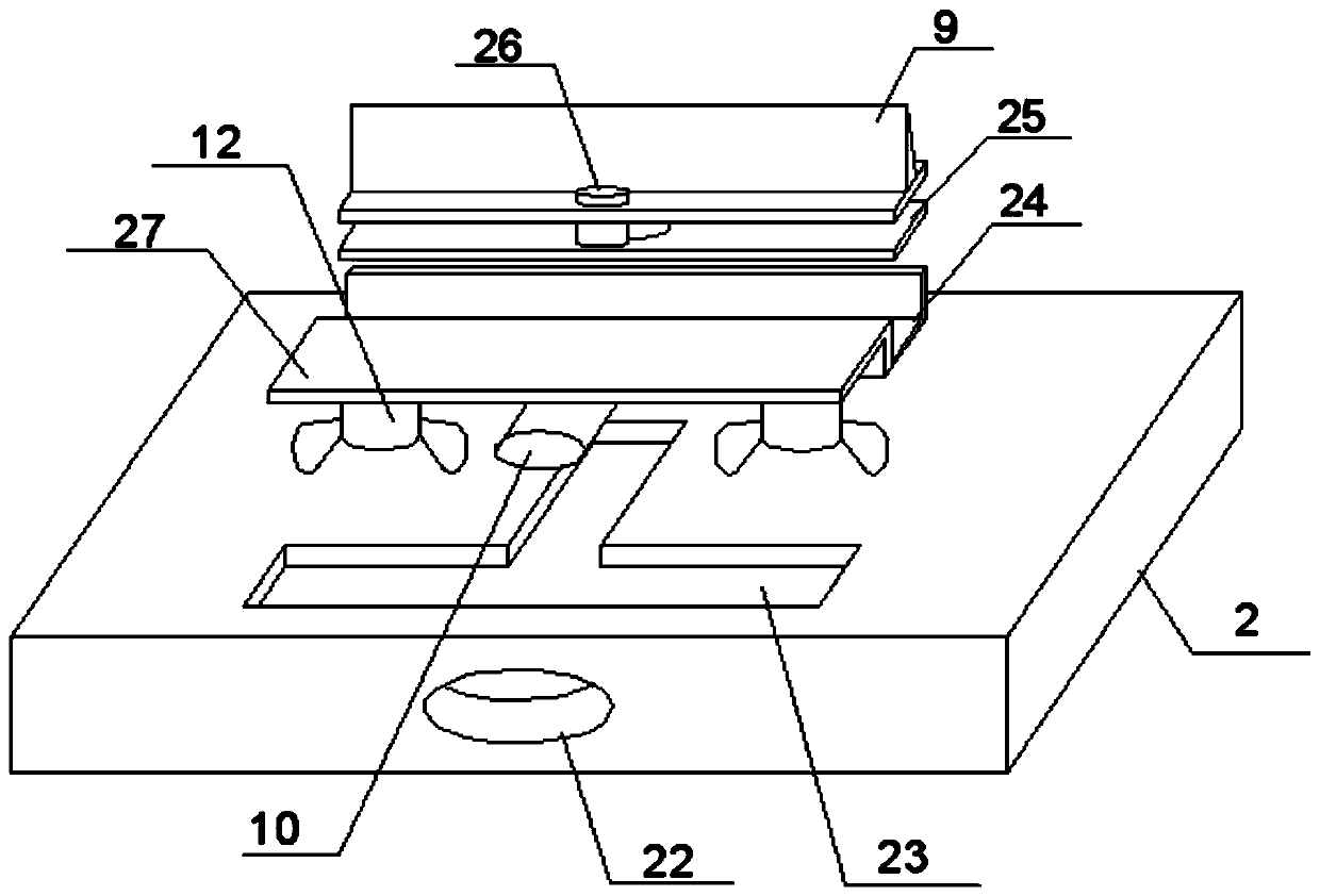 Easy-to-adjust refrigerator backplane blanking device