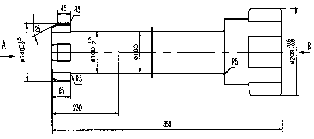 Flange mould system of shell branch hole of high-voltage switch