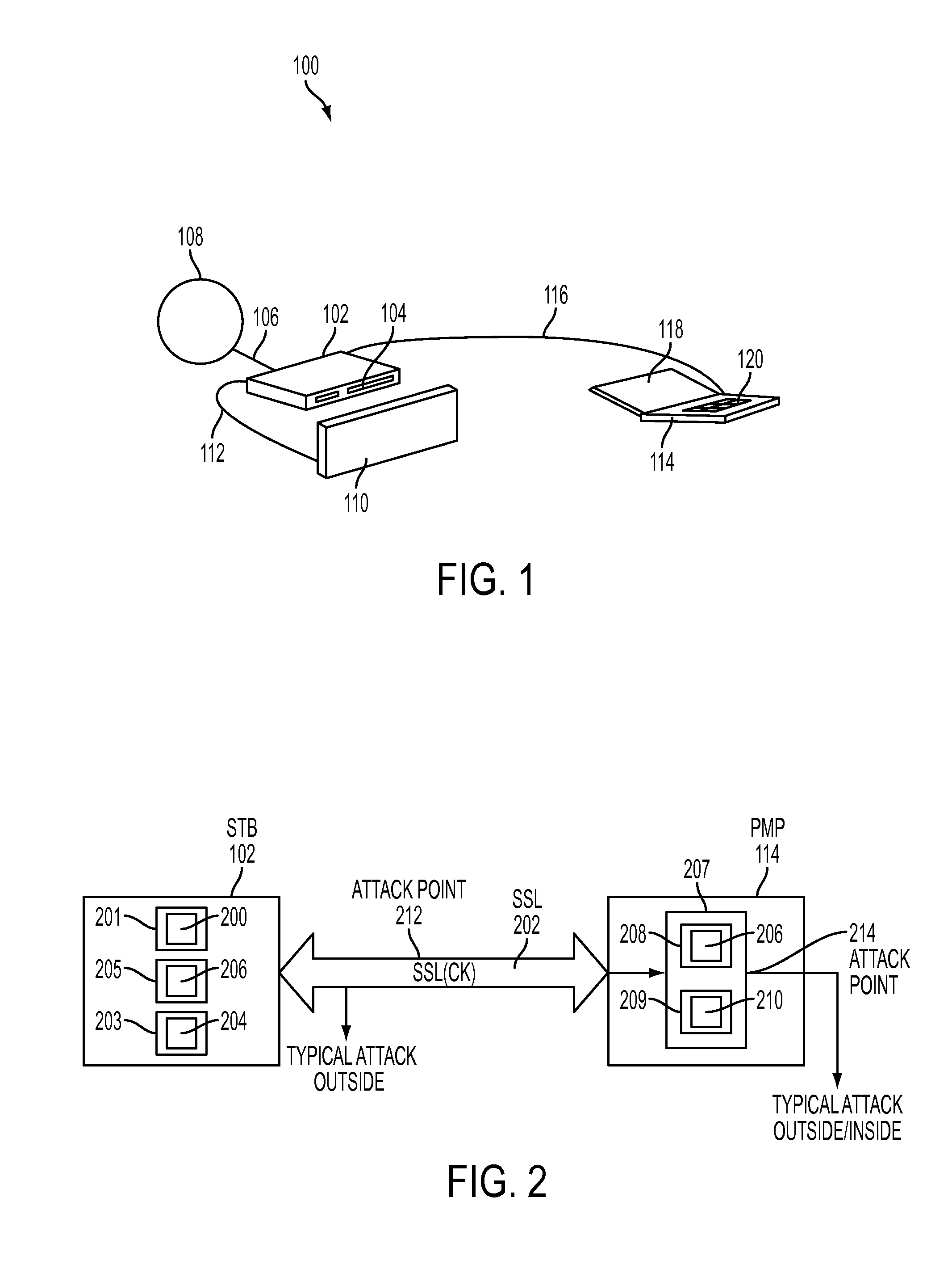 System and method for securely transfering content from set-top box to  personal media player