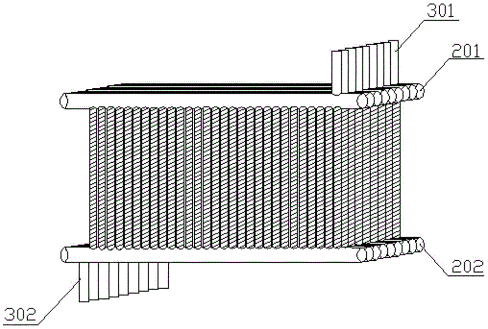 A kind of anti-caking artesian coke oven raw gas waste heat recovery heat exchange unit