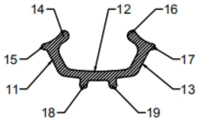 Vertical decoration line anti-falling structure