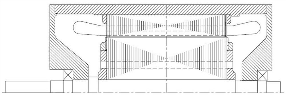 A closed motor and motor base with internal and external cooling air passages