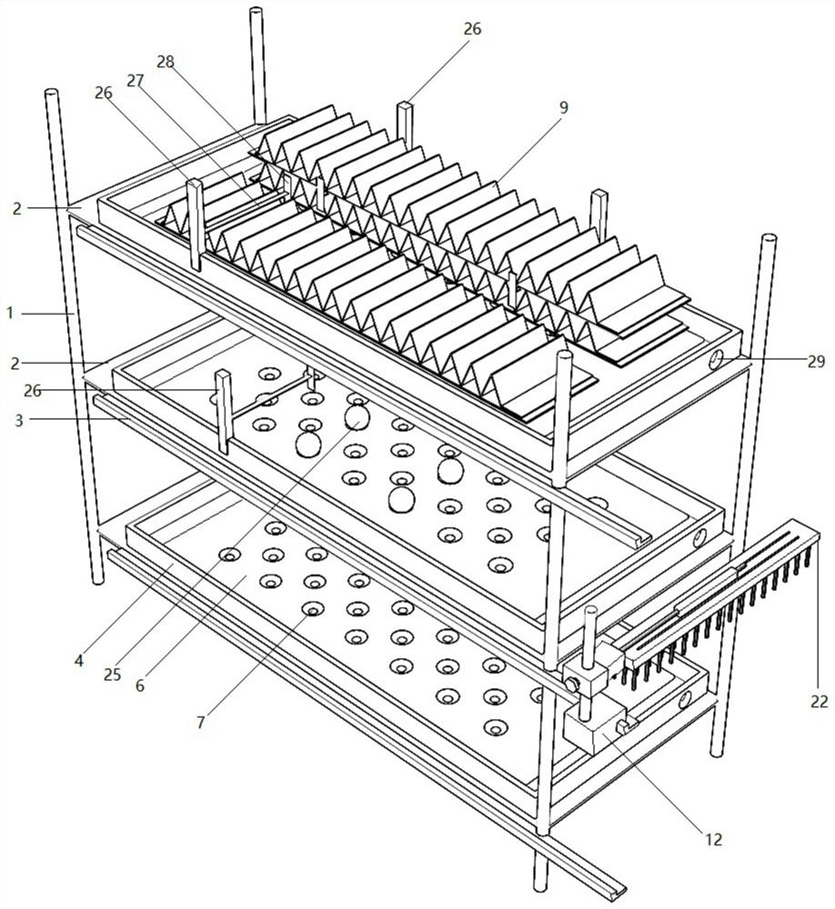 Three-dimensional silkworm breeding special device