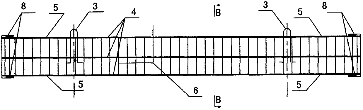 Prestressed reinforced concrete H-shaped support pile based on pre-tensioning method