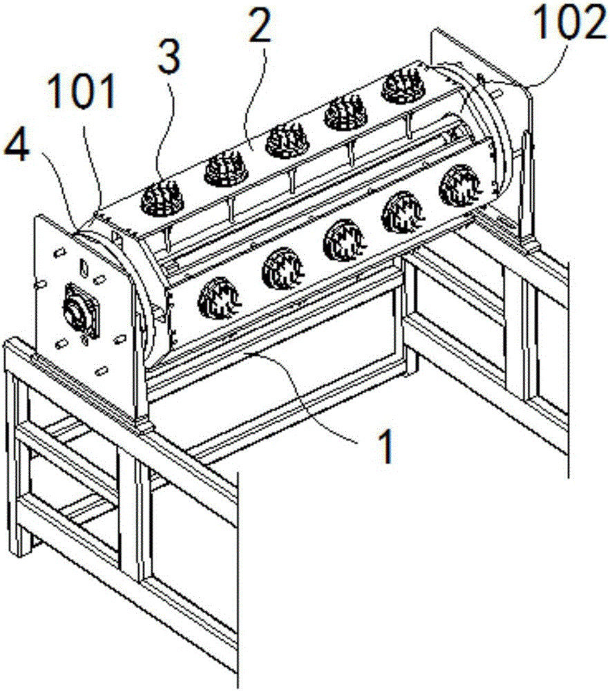 Novel instant noodle block grabbing device