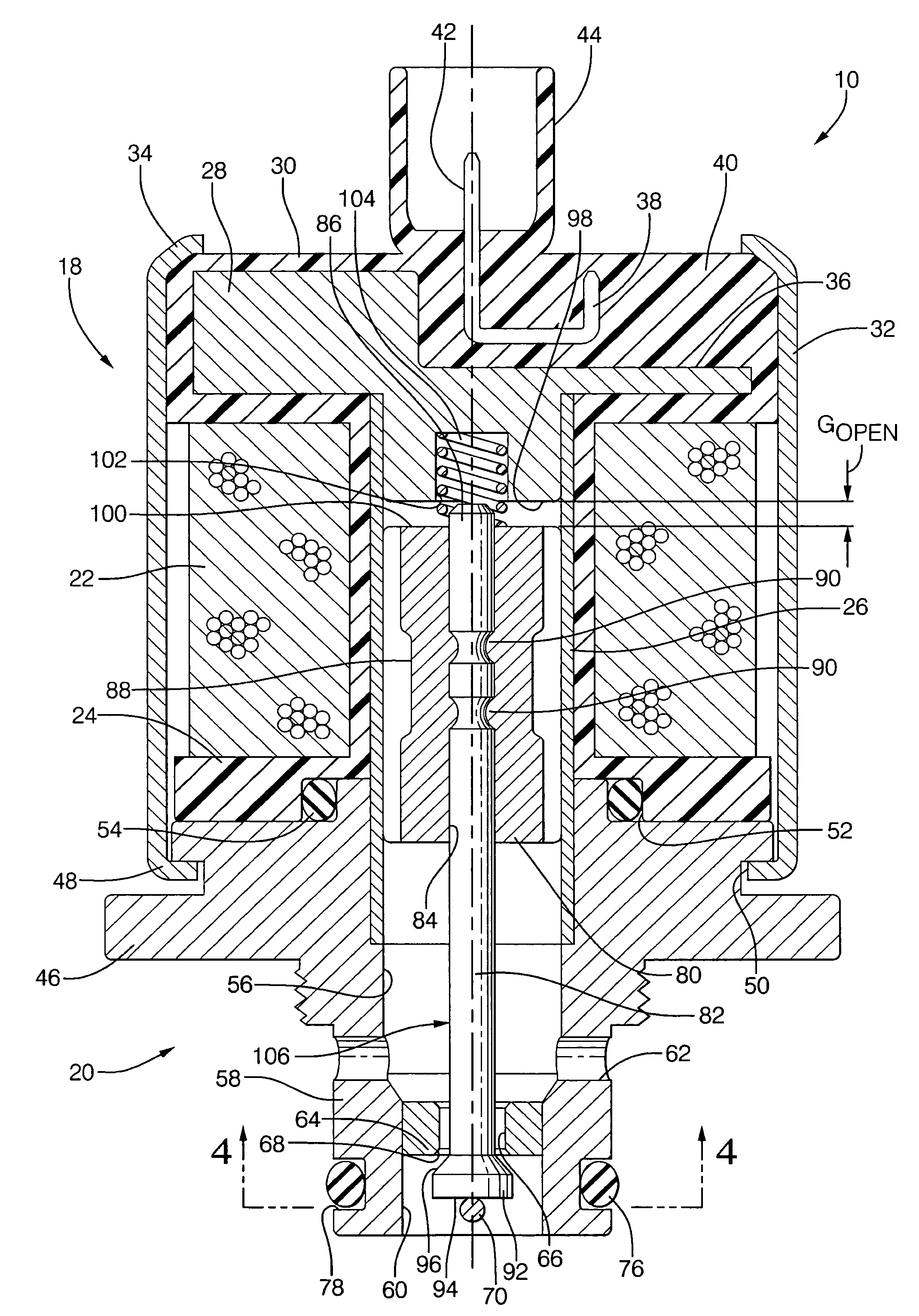 Normally open high flow hydraulic pressure control actuator