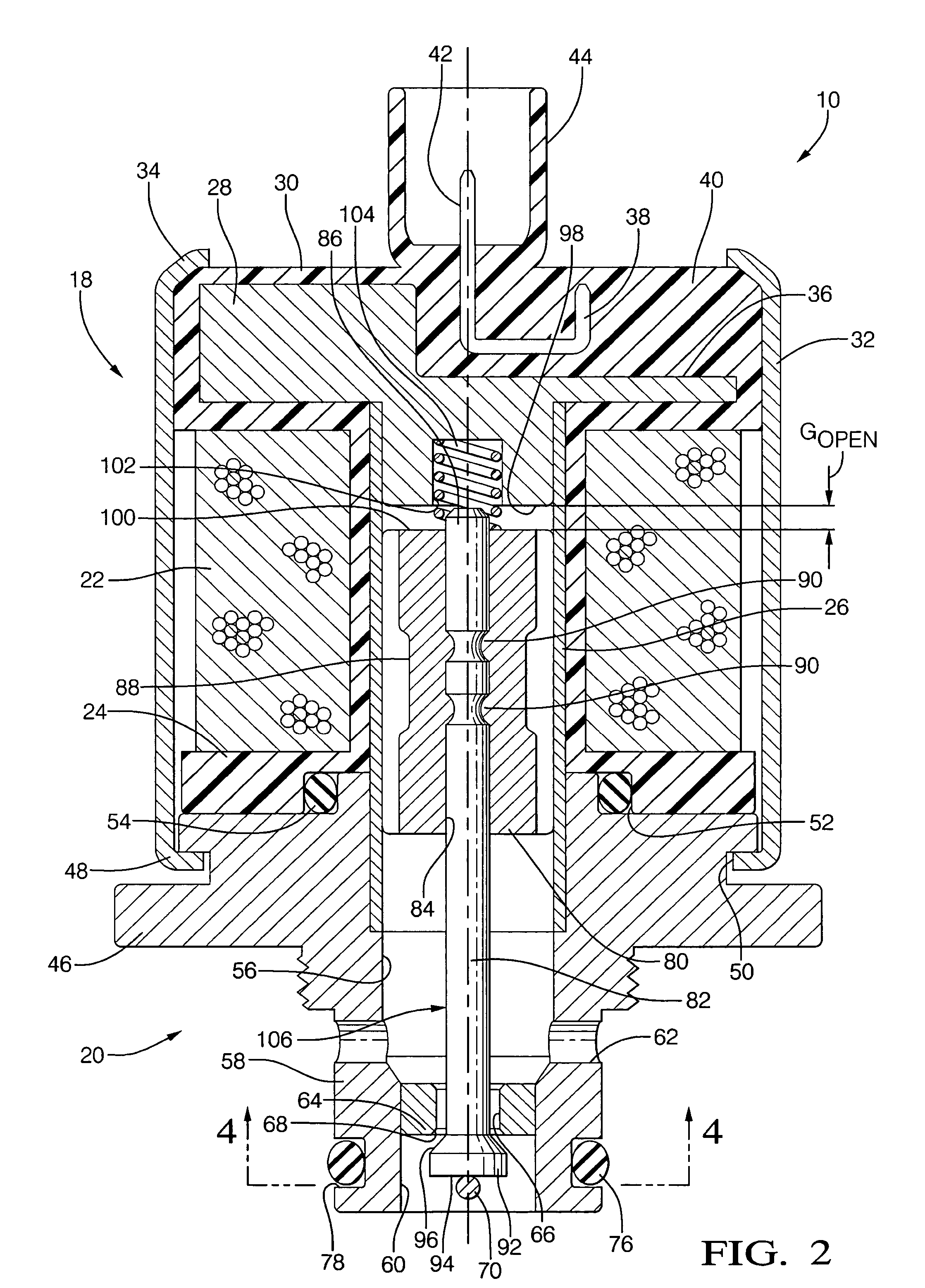 Normally open high flow hydraulic pressure control actuator