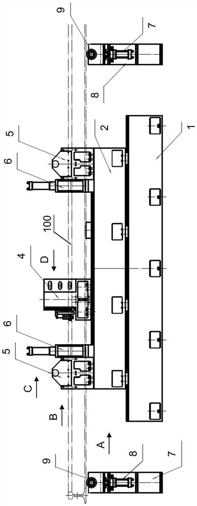 Detection system and method for measuring final straightness of welded rail