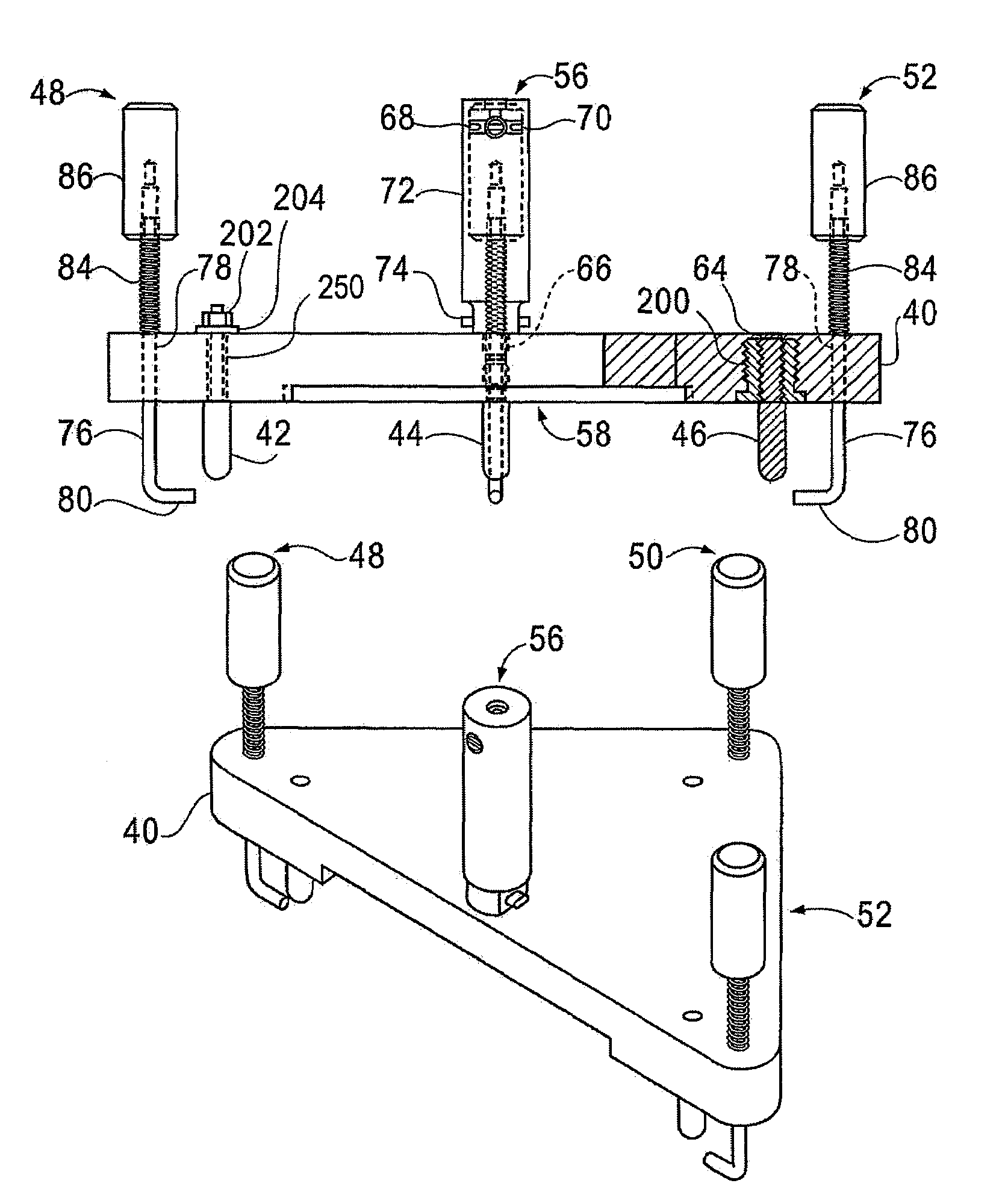 Adaptive cruise control sensor alignment tool and method