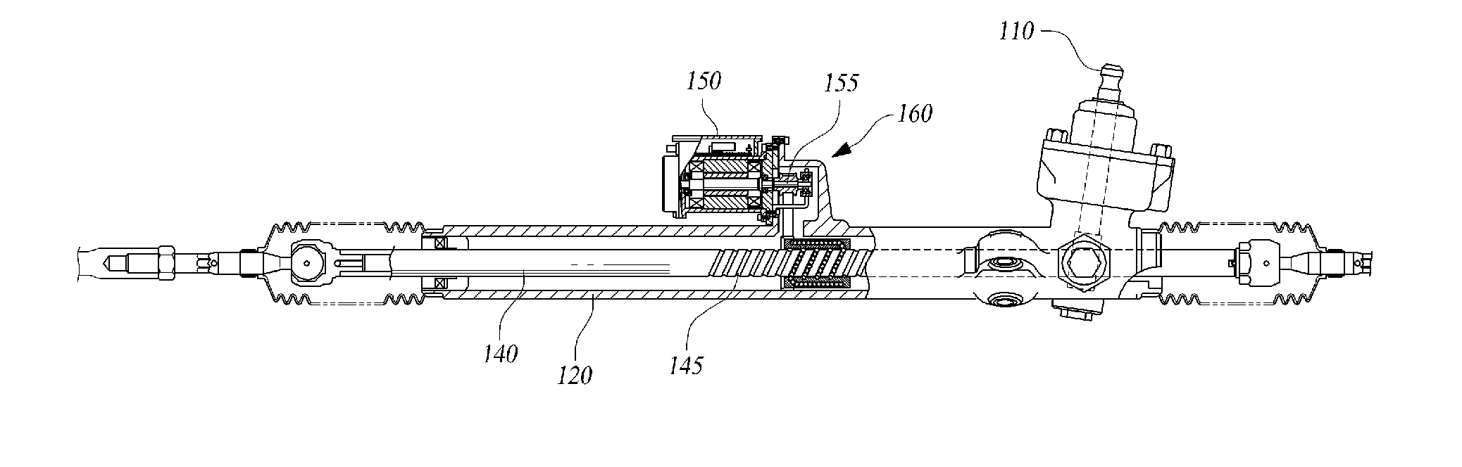 Rack assist type electric power steering apparatus